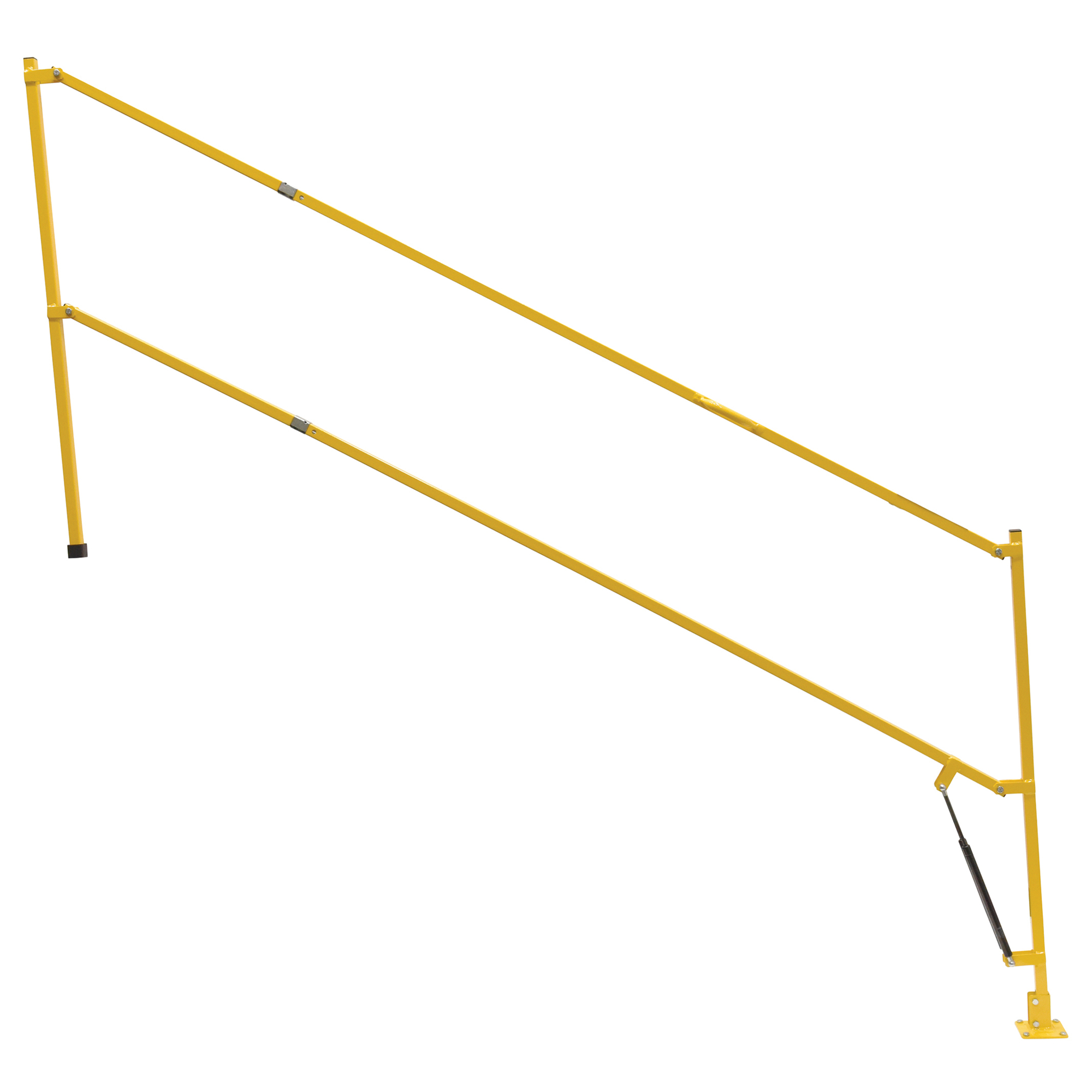 Vestil Safety Lift Gate - 6ft. Lowered, Steel, Yellow, 73.75in. Max Width, Model# SLG-6